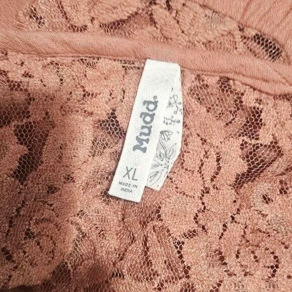 2000s tan brown lace bell sleeve blouse - Picture 7 of 7